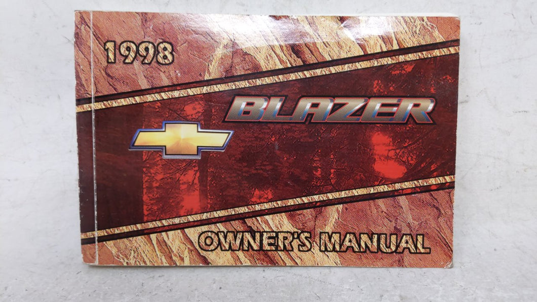 1998 Chevrolet Blazer Owners Manual Book Guide OEM Used Auto Parts - Oemusedautoparts1.com