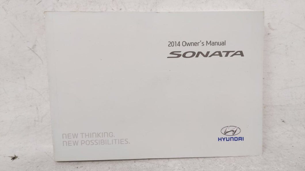 2014 Hyundai Sonata Owners Manual Book Guide OEM Used Auto Parts - Oemusedautoparts1.com