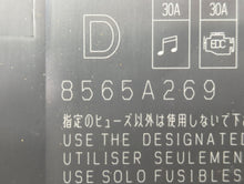 2013 Mitsubishi Lancer Fusebox Fuse Box Panel Relay Module P/N:8565A269 Fits OEM Used Auto Parts