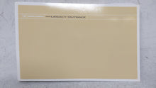 2007 Subaru Legacy Owners Manual Book Guide OEM Used Auto Parts - Oemusedautoparts1.com