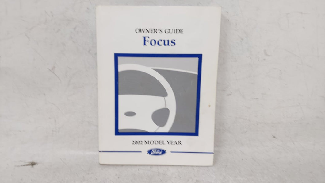 2002 Ford Focus Owners Manual Book Guide OEM Used Auto Parts - Oemusedautoparts1.com