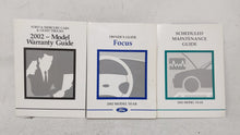 2002 Ford Focus Owners Manual Book Guide OEM Used Auto Parts - Oemusedautoparts1.com