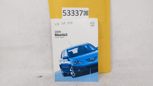 2006 Mazda 3 Owners Manual Book Guide OEM Used Auto Parts - Oemusedautoparts1.com