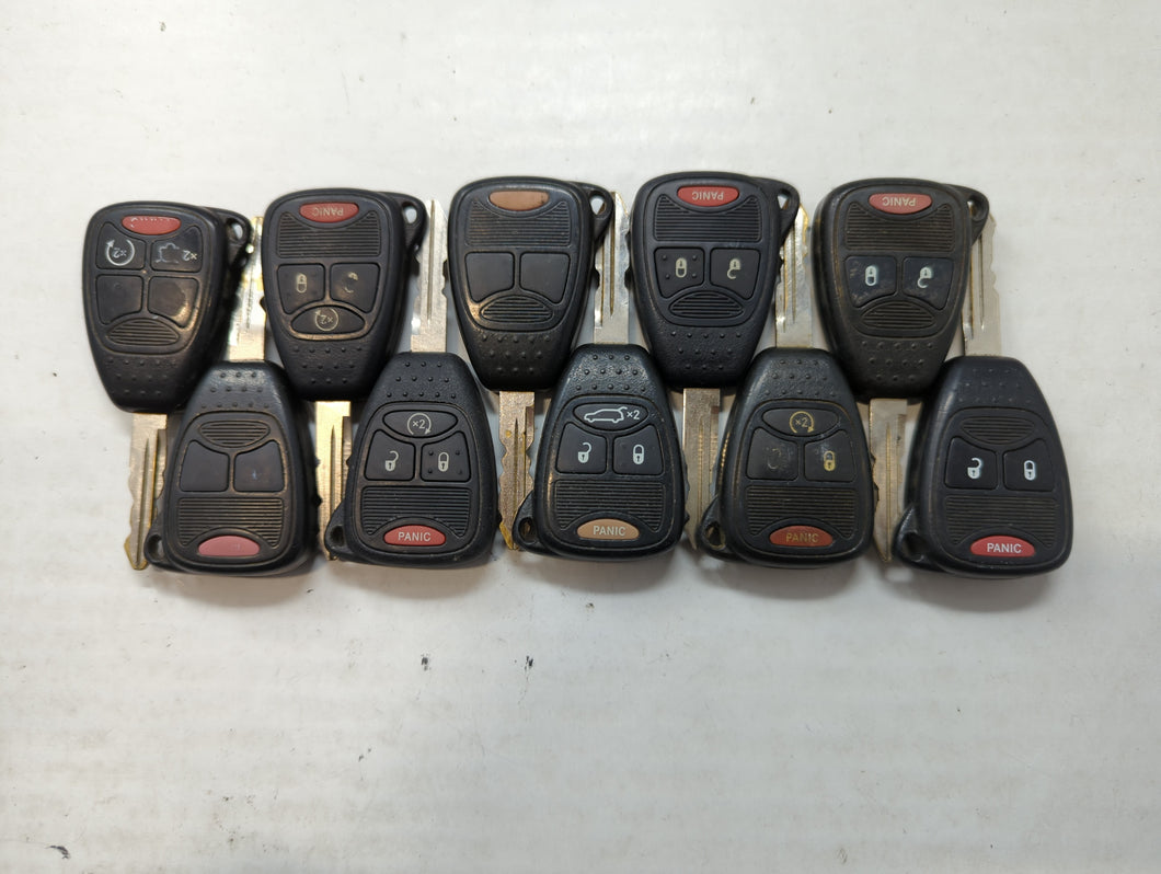 Lot of 10 Jeep Keyless Entry Remote Fob OHT691713AA | OHT692427AA |