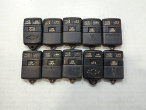 Lot of 10 Chevrolet Keyless Entry Remote Fob ABO0302T | ABO0303T |