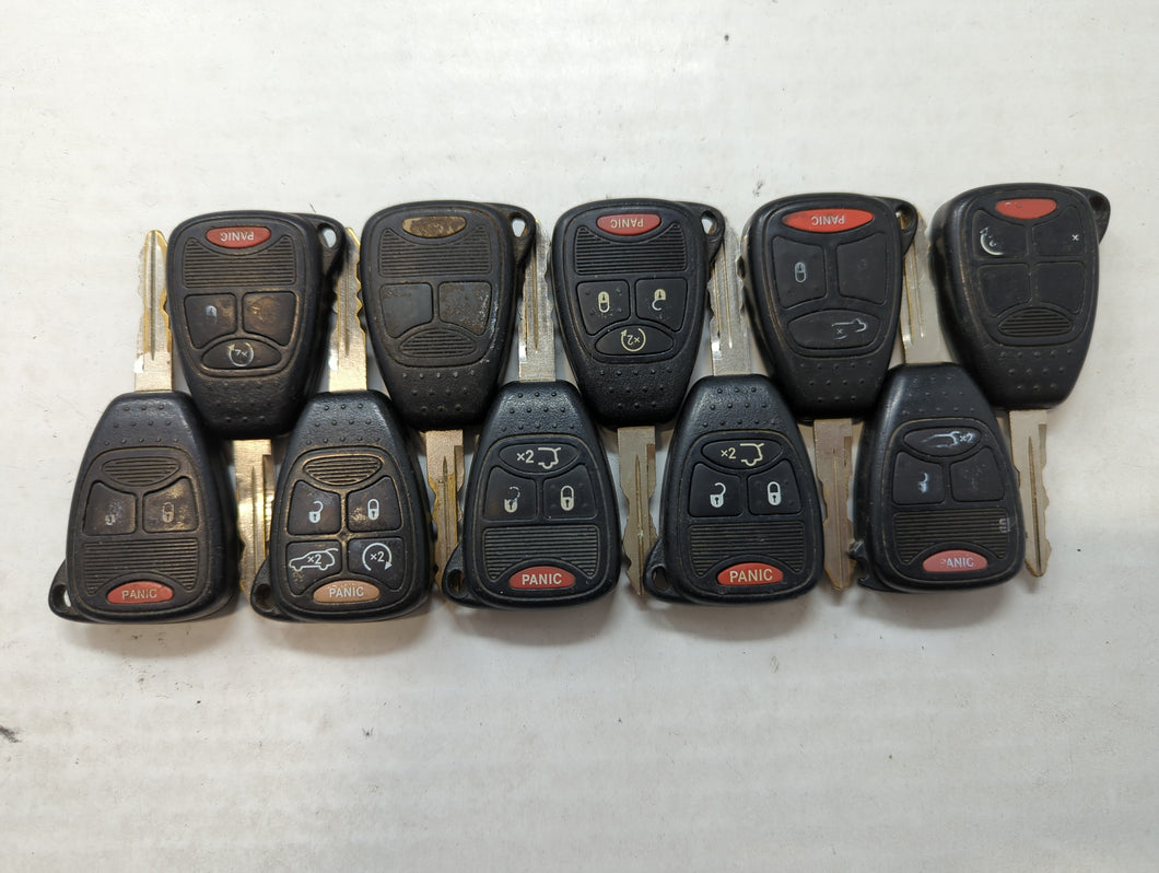 Lot of 10 Jeep Keyless Entry Remote Fob OHT692715AA | M3N5WY72XX |