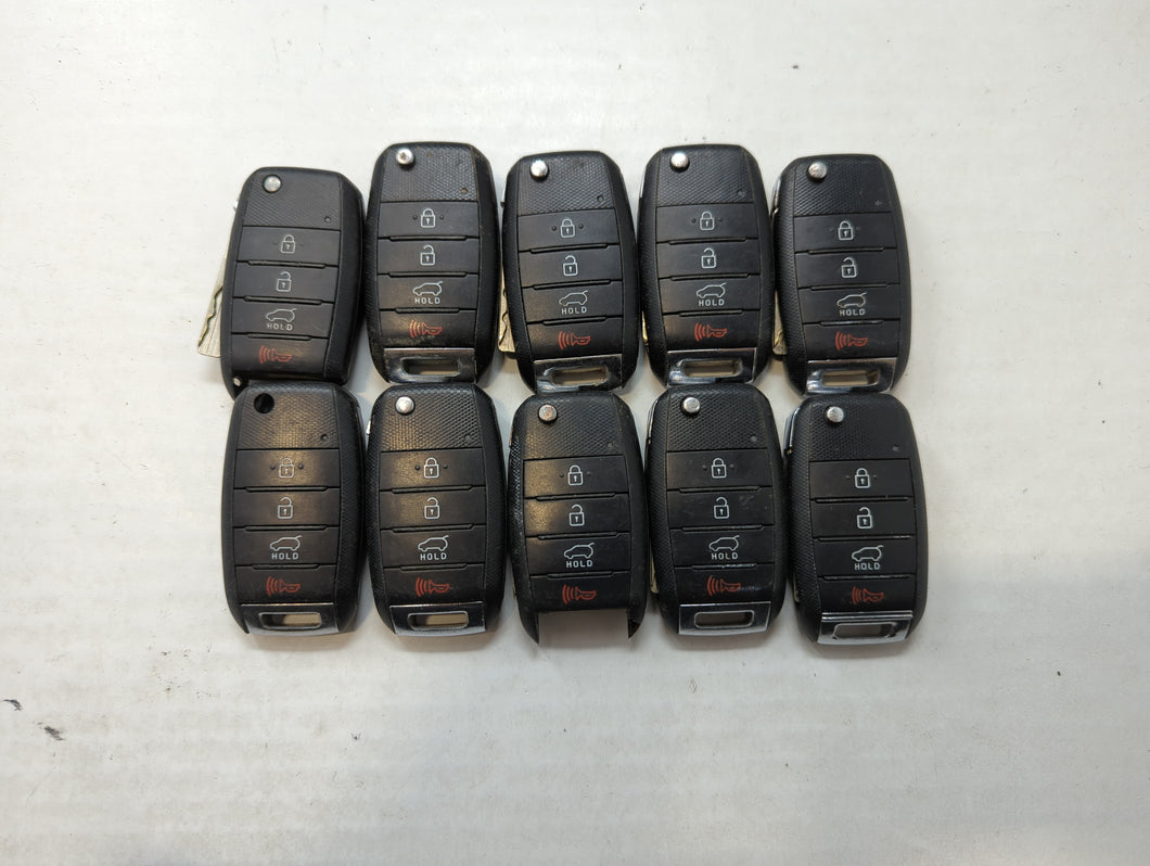 Lot of 10 Kia Keyless Entry Remote Fob MIXED FCC IDS MIXED PART NUMBERS