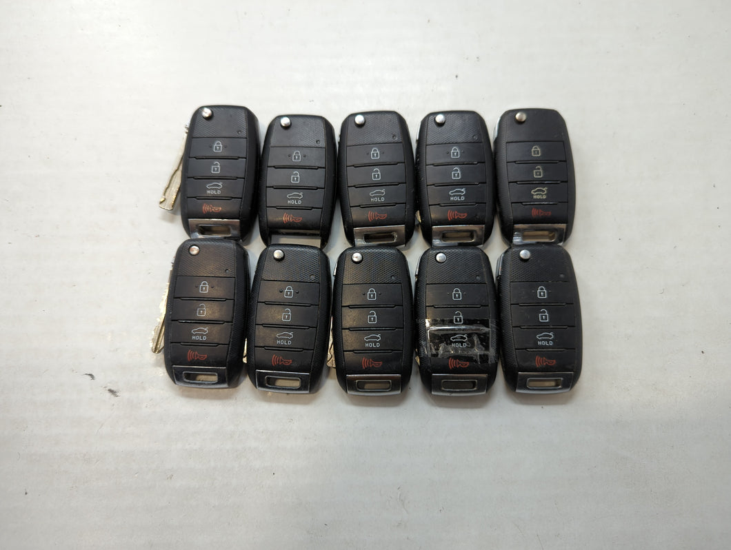 Lot of 10 Kia Keyless Entry Remote Fob MIXED FCC IDS MIXED PART NUMBERS