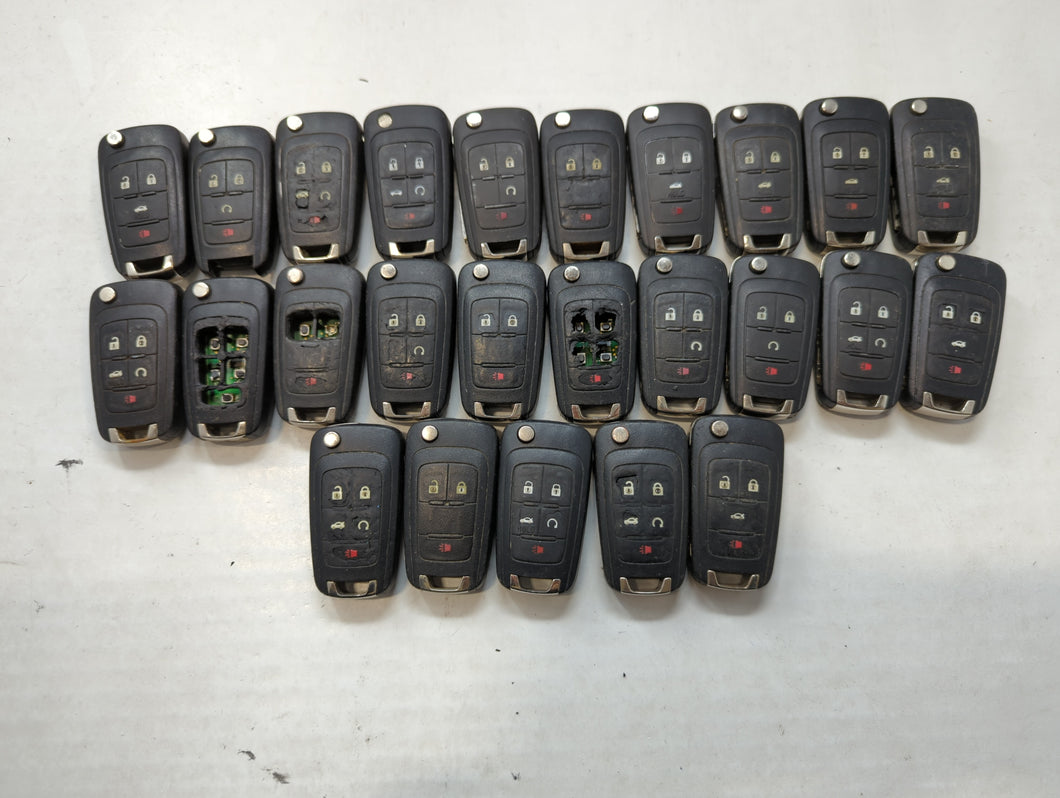 Lot of 25 Chevrolet Keyless Entry Remote Fob MIXED FCC IDS MIXED PART