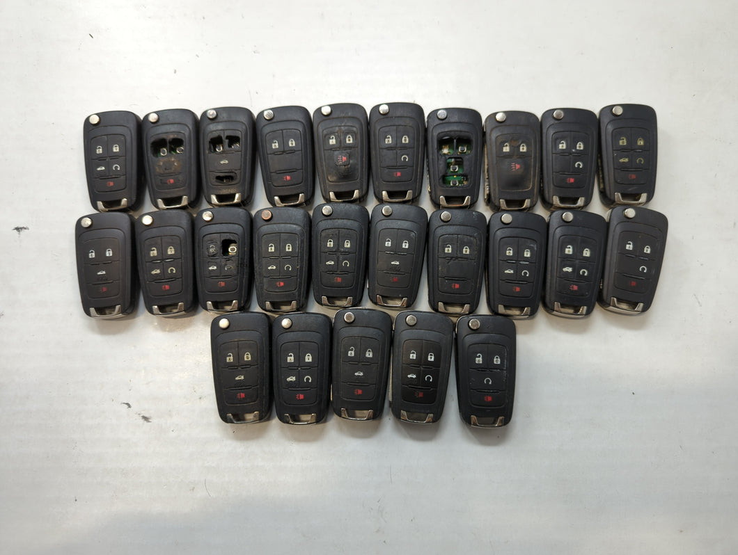 Lot of 25 Chevrolet Keyless Entry Remote Fob MIXED FCC IDS MIXED PART