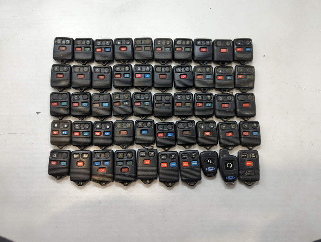 Lot of 50 Ford Keyless Entry Remote Fob MIXED FCC IDS MIXED PART NUMBERS