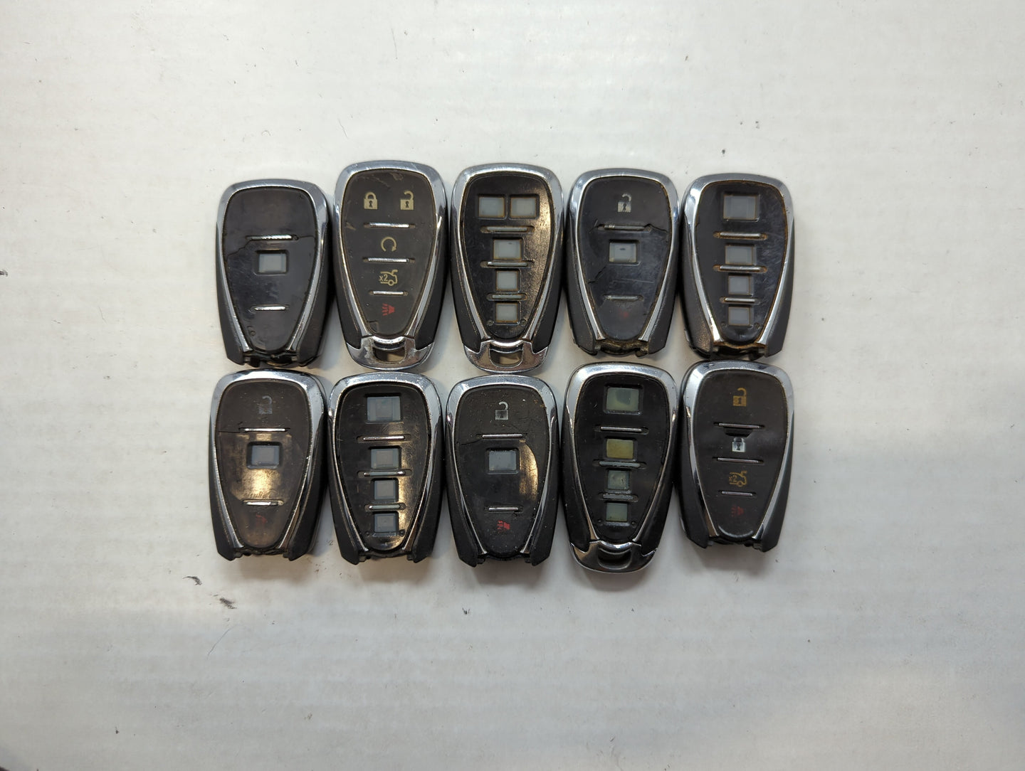 Lot of 10 Chevrolet Keyless Entry Remote Fob HYQ4AA | HYQ4EA 13529650A | - Oemusedautoparts1.com