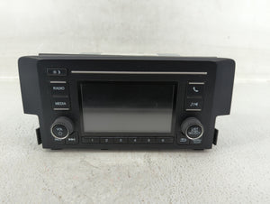 2019-2021 Honda Civic Radio AM FM Cd Player Receiver Replacement P/N:39100-TBA-A41 Fits 2019 2020 2021 OEM Used Auto Parts