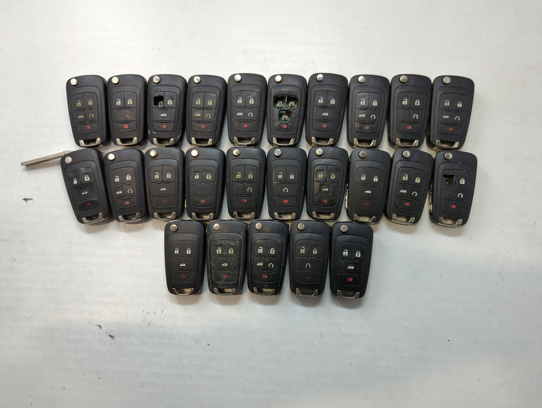 Lot of 25 Chevrolet Keyless Entry Remote Fob MIXED FCC IDS MIXED PART