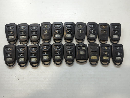 Lot of 20 Hyundai Keyless Entry Remote Fob MIXED FCC IDS MIXED PART - Oemusedautoparts1.com