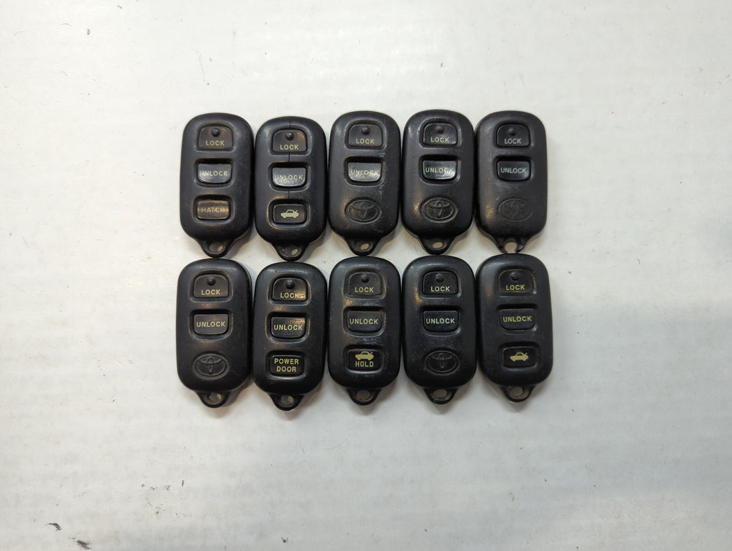 Lot of 10 Toyota Keyless Entry Remote Fob HYQ12BAN | GO43VT14T