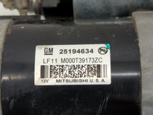 2013-2021 Chevrolet Trax Car Starter Motor Solenoid OEM P/N:M000T39173ZC 25194634 Fits OEM Used Auto Parts