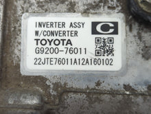2012 Lexus Ct200h Hybrid DC Synergy Drive Power Inverter P/N:G9200-76011 Fits OEM Used Auto Parts