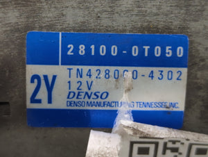 2009-2016 Toyota Corolla Car Starter Motor Solenoid OEM P/N:TN428000-4302 28100-0T050 Fits 2009 2010 2011 2012 2013 2014 2015 2016 OEM Used Auto Parts