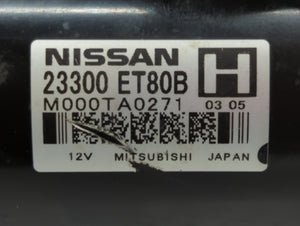 2008-2015 Nissan Rogue Car Starter Motor Solenoid OEM P/N:23300 ET80B Fits 2008 2009 2010 2011 2012 2013 2014 2015 OEM Used Auto Parts