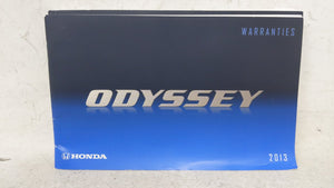 2013 Honda Odyssey Owners Manual Book Guide OEM Used Auto Parts - Oemusedautoparts1.com