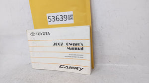 2007 Toyota Camry Owners Manual Book Guide OEM Used Auto Parts - Oemusedautoparts1.com