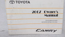 2007 Toyota Camry Owners Manual Book Guide OEM Used Auto Parts - Oemusedautoparts1.com