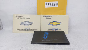 1997 Chevrolet Blazer Owners Manual Book Guide OEM Used Auto Parts - Oemusedautoparts1.com