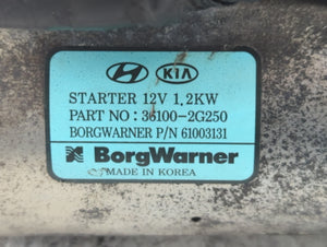 2016-2020 Kia Optima Car Starter Motor Solenoid OEM P/N:36100-2G250 Fits 2015 2016 2017 2018 2019 2020 OEM Used Auto Parts