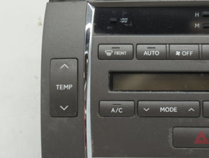 2010 Lexus Es350 Climate Control Module Temperature AC/Heater Replacement P/N:55900-33C12 Fits OEM Used Auto Parts