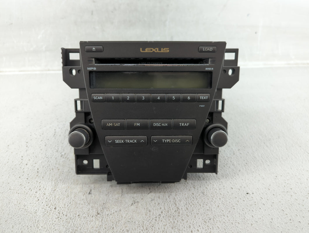 2007-2009 Lexus Es350 Radio AM FM Cd Player Receiver Replacement P/N:86120-33720 Fits 2007 2008 2009 OEM Used Auto Parts