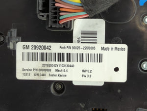 2011 Chevrolet Equinox Climate Control Module Temperature AC/Heater Replacement P/N:20920042 90025-295 Fits OEM Used Auto Parts