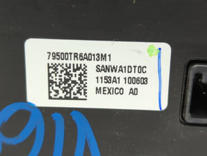 2013-2015 Honda Civic Climate Control Module Temperature AC/Heater Replacement P/N:79500TR6A013M1 Fits 2013 2014 2015 OEM Used Auto Parts