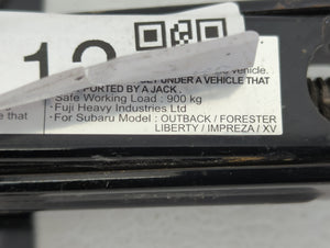 2012 Subaru Forester Spare Scissor Car Jack