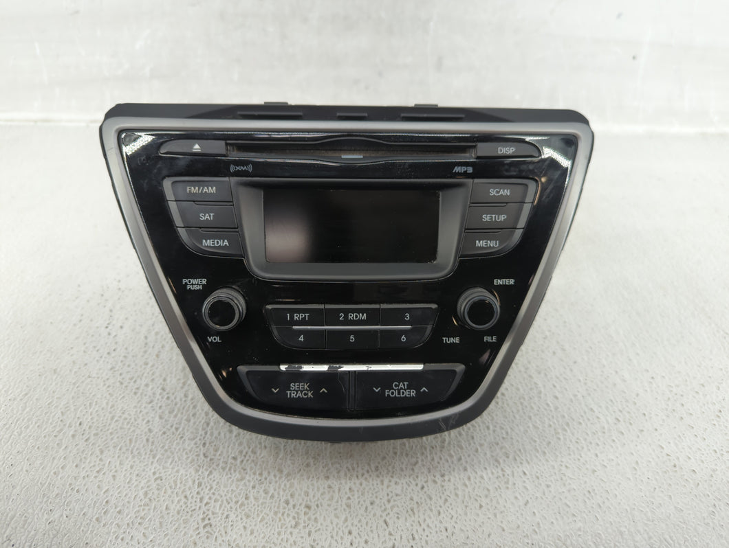 2014-2016 Hyundai Elantra Radio AM FM Cd Player Receiver Replacement P/N:96170-3X156GU Fits 2014 2015 2016 OEM Used Auto Parts