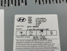 2014 Hyundai Sonata Radio AM FM Cd Player Receiver Replacement P/N:96170-3Q0004X Fits OEM Used Auto Parts