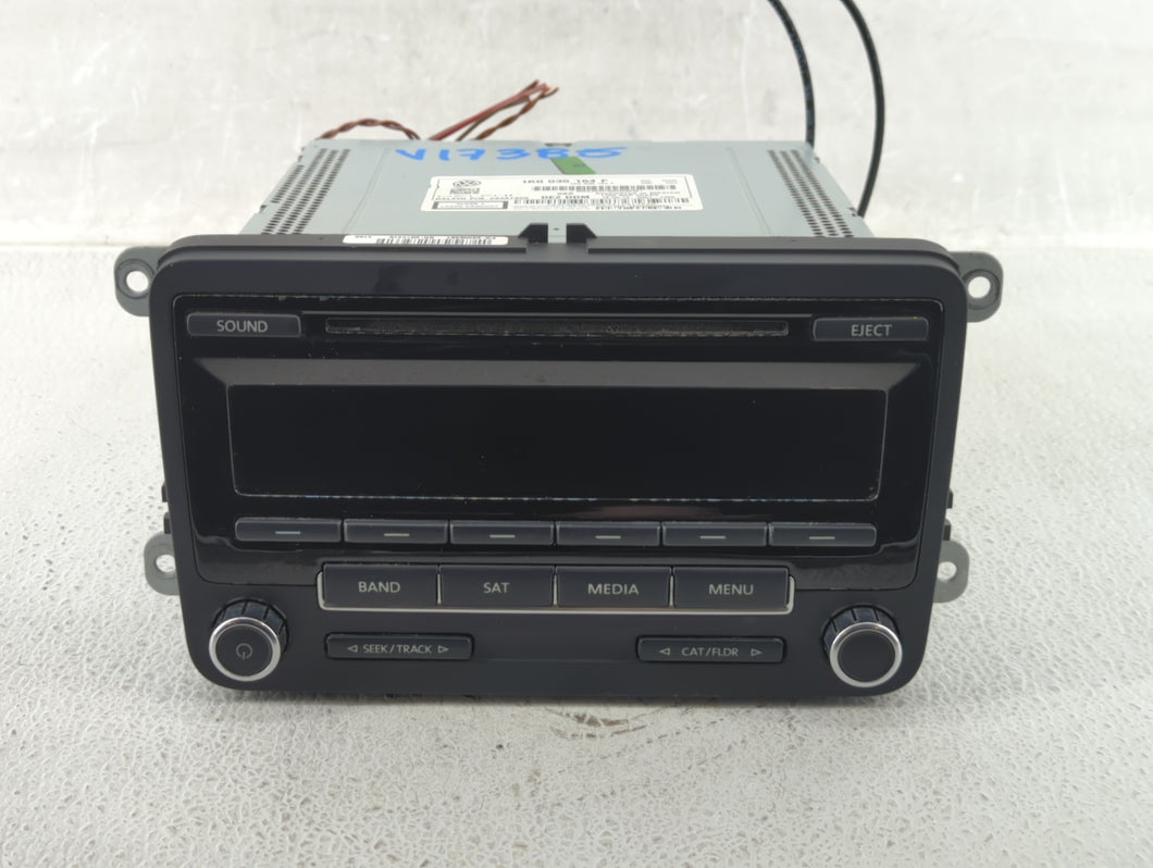 2014 Volkswagen Jetta Radio AM FM Cd Player Receiver Replacement P/N:1K0 035 164 F Fits 2013 2015 OEM Used Auto Parts