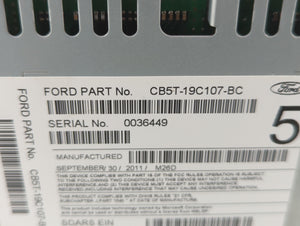 2012 Ford Explorer Radio AM FM Cd Player Receiver Replacement P/N:CB5T-19C107-BC CB5T-19C107-BB Fits OEM Used Auto Parts