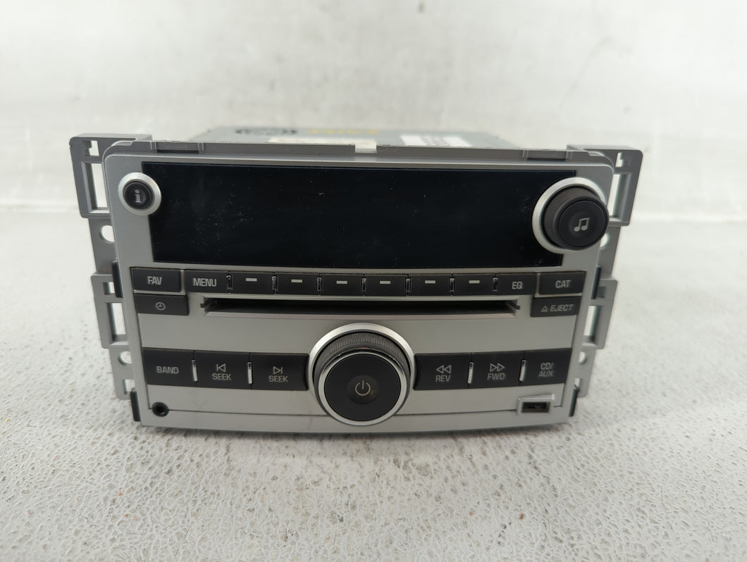 2009-2012 Chevrolet Malibu Radio AM FM Cd Player Receiver Replacement P/N:20940843 Fits 2009 2010 2011 2012 OEM Used Auto Parts