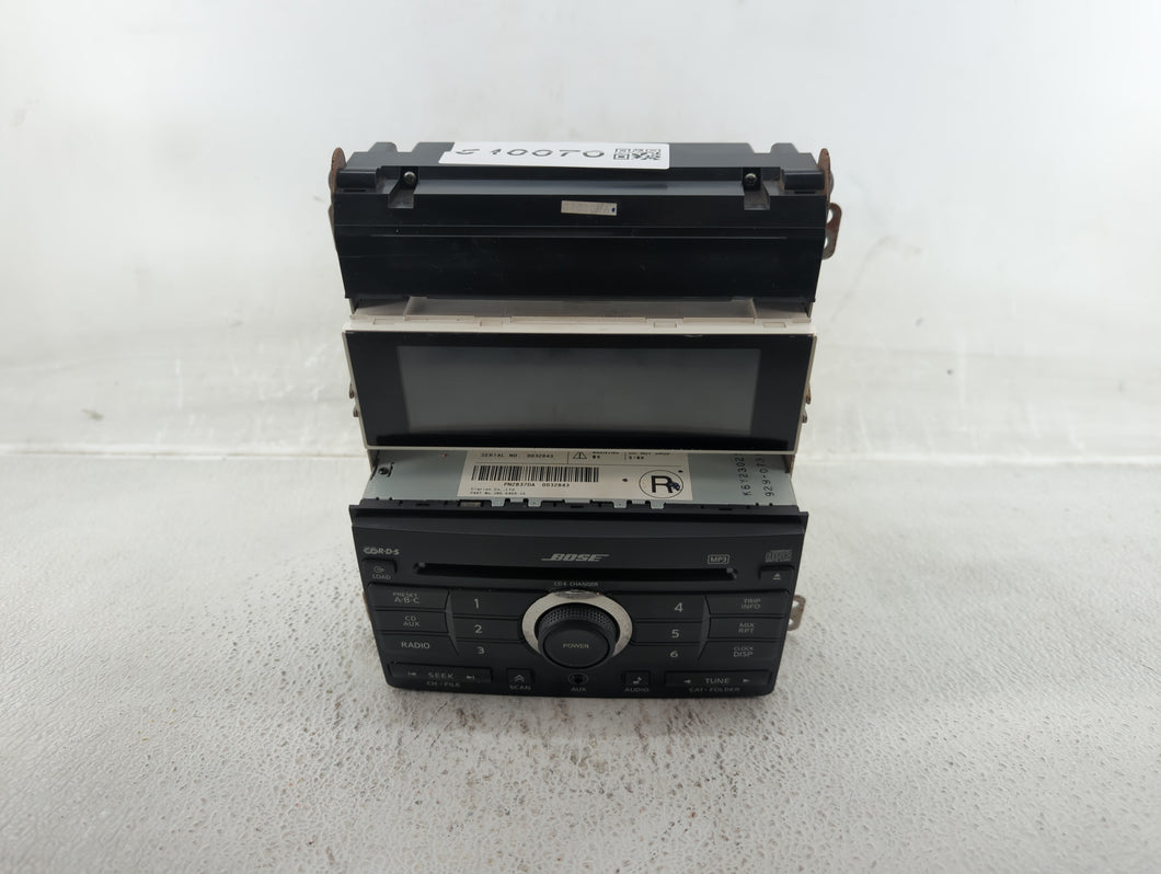 2007 Nissan Maxima Radio AM FM Cd Player Receiver Replacement P/N:PN2837DA Fits OEM Used Auto Parts