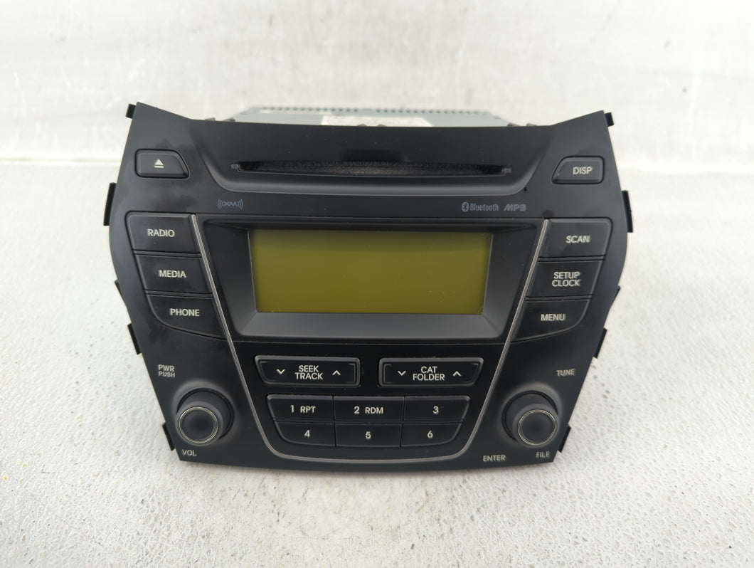 2013-2014 Hyundai Santa Fe Radio AM FM Cd Player Receiver Replacement P/N:96180-4Z1004X Fits 2013 2014 OEM Used Auto Parts