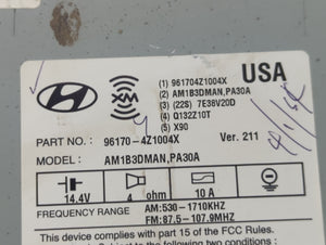 2013-2014 Hyundai Santa Fe Radio AM FM Cd Player Receiver Replacement P/N:96180-4Z1004X Fits 2013 2014 OEM Used Auto Parts