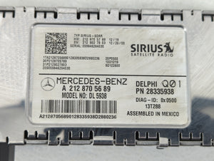 2015 Mercedes-Benz E350 Radio AM FM Cd Player Receiver Replacement P/N:A 212 870 56 89 A2128705689 Fits OEM Used Auto Parts