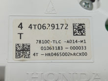 2017-2019 Honda Cr-V Instrument Cluster Speedometer Gauges P/N:78100-TLC-A014-M1 4T0629172 Fits 2017 2018 2019 OEM Used Auto Parts