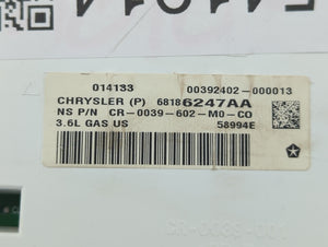 2013 Jeep Grand Cherokee Instrument Cluster Speedometer Gauges P/N:68186247AA Fits OEM Used Auto Parts