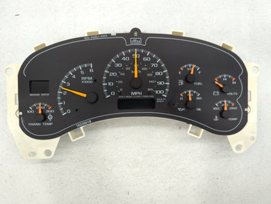 2001-2002 Chevrolet Silverado 2500 Instrument Cluster Speedometer Gauges P/N:15059383 Fits 2001 2002 OEM Used Auto Parts