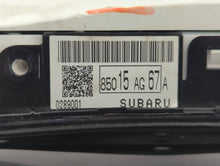 2006 Subaru Legacy Instrument Cluster Speedometer Gauges P/N:85015AG67A Fits OEM Used Auto Parts