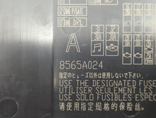 2011 Mitsubishi Rvr Fusebox Fuse Box Panel Relay Module P/N:8565A024 Fits OEM Used Auto Parts