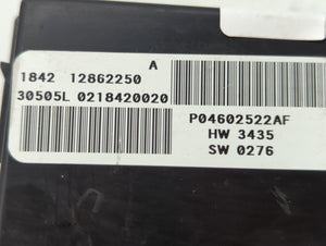 2010 Dodge Avenger Chassis Control Module Ccm Bcm Body Control