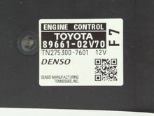 2010 Pontiac Vibe PCM Engine Computer ECU ECM PCU OEM P/N:89661-02V70 Fits OEM Used Auto Parts